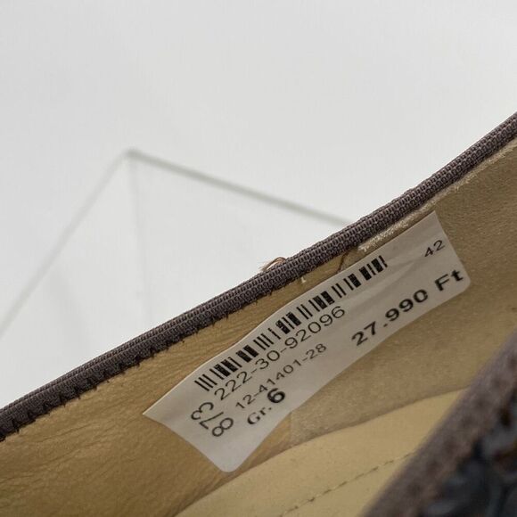 Ara Ladies Slip-On  Crocodile Low Heel Comfort Pump Brown New US Size‎ 8.5 - Picture 9 of 14